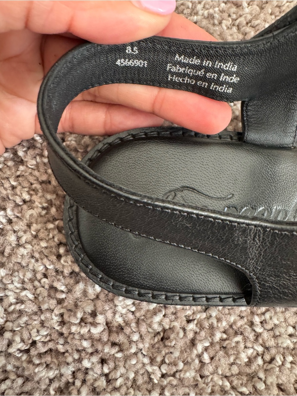 Free People Frankie Fisher flats Size 8.5 in Black - Picture 8 of 14